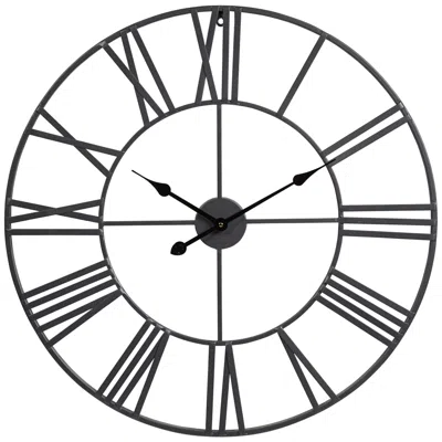 Dahlia Studios River Parks 30" Wide Zia Open Metal Round Wall Clock