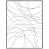 Dahlia Studios Vassa 39 1/2" High Black Wire Rectangular Metal Wall Art