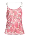 Dahlo Woman Top Fuchsia Size 4 Viscose, Silk In Pink