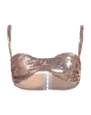 Dahlo Woman Top Rose Gold Size L Polyester In Rose Gold