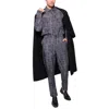 Dai Moda Buya Open Sweater Duster In Black
