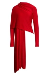 Dai Moda Cat Wrap Sweater Shawl In Red
