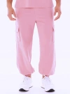 Dai Moda Dm Core Cargo Jogger In Pink