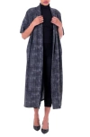 Dai Moda Ect Open Front Duster In Black