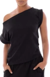 Dai Moda Femi One-shoulder Top In Black