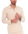 Dai Moda Long Sleeve Zip Neck Knit Top