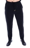 Dai Moda Norman Pintuck Knit Drawstring Pant In Black