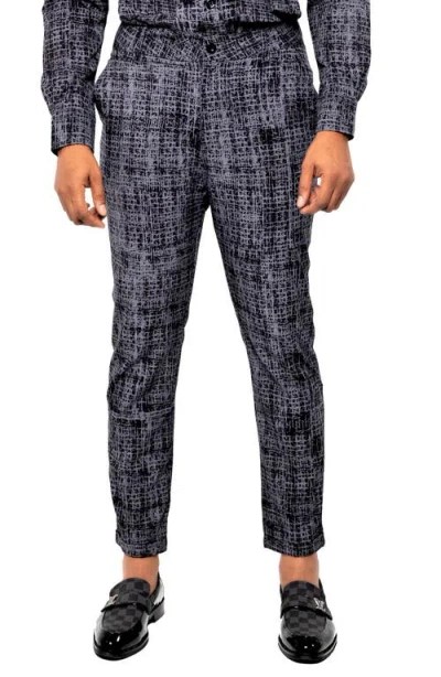 Dai Moda Printed Straight Leg Pants In Black