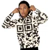 Dai Moda Qr Code Hoodie In Black