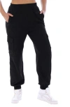 Dai Moda Unisex Cargo Joggers In Black