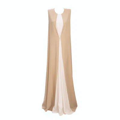Daidallo Women's Neutrals Chaos Dress White