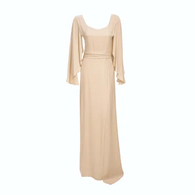 Daidallo Women's Neutrals Erebus Dress Ecru In Beige