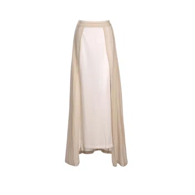 Daidallo Women's Neutrals Eros Skirt Ecru In Beige