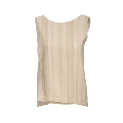 Daidallo Women's Neutrals Gaea Top Ecru In Beige