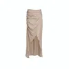 Daidallo Women's Neutrals Morus Skirt Ecru In Beige