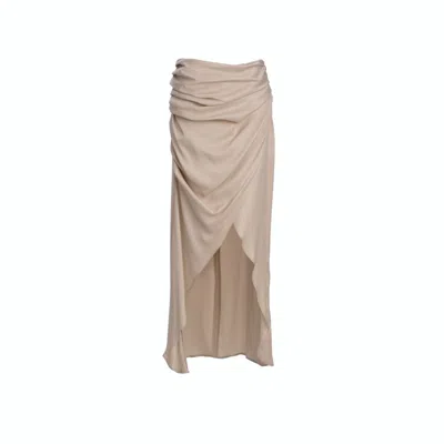 Daidallo Women's Neutrals Morus Skirt Ecru In Beige