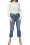 Daily Blue Classic Cropped Jean In Storm In Classic Blue In Blue
