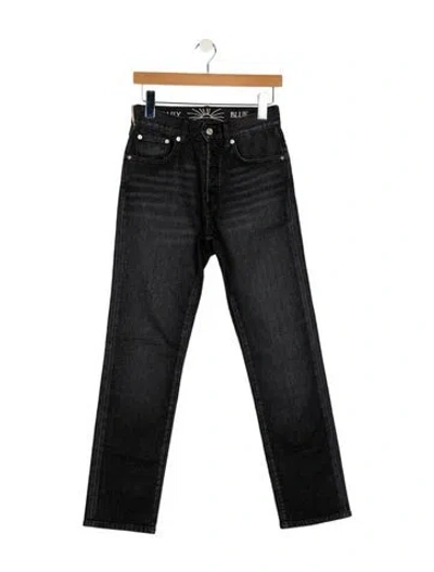 Pre-owned Daily Blue Mid-rise Straight Leg Jeans W/ Tags In Gray