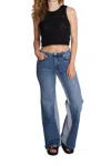 Daily Blue Virgo Wide Leg Jeans In Champlain In Multi