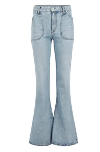 DAILY BLUE WOMEN'S SKYE HIGH RISE BELL DENIM JEANS IN BLUE