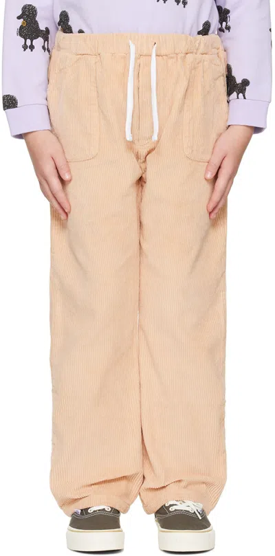 Daily Brat Kids Beige Ewan Trousers In Winter Sand
