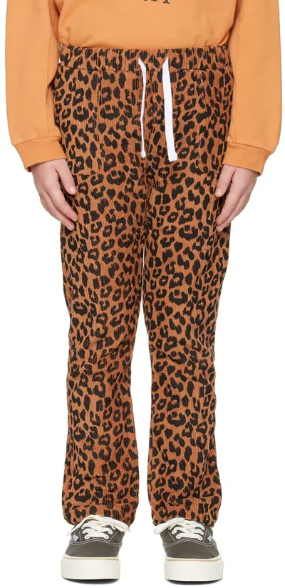 Daily Brat Kids Brown Ewan Trousers In Hickory Brown