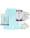 Daily Concepts Body Towel, Exfoliating Gloves & Dual Texture Scrubber Set