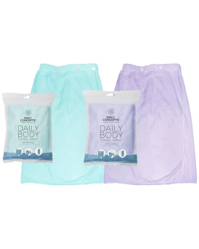 Daily Concepts Daily Body Towel 2 Pack In Multi