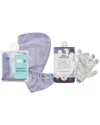 Daily Concepts Exfoliating Gloves & Hair Towel Set