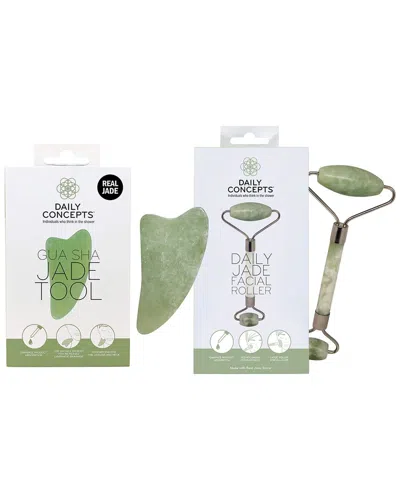 Daily Concepts Jade Facial Set In Green