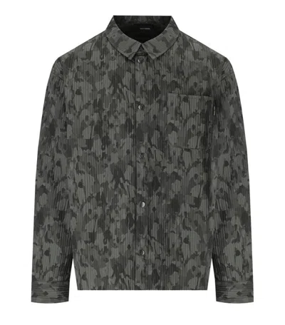 Daily Paper Adetola Community Relaxed Chimera Green Shirt In Gray
