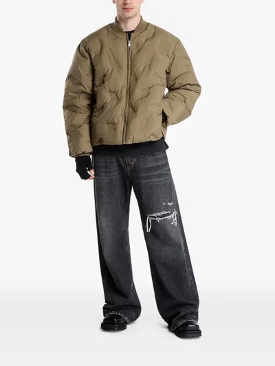 Daily Paper Ayan Monogram Quilted Jacket In Brown