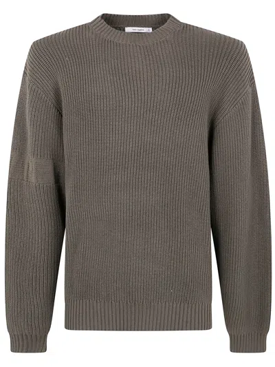 Daily Paper "band" Knit Sweater In Brown