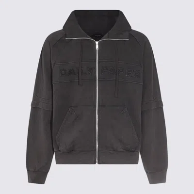 DAILY PAPER DAILY PAPER BLACK COTTON SWEATSHIRT