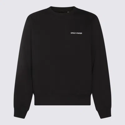 DAILY PAPER BLACK COTTON SWEATSHIRT