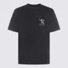 Daily Paper Black Cotton T-shirt In Blue