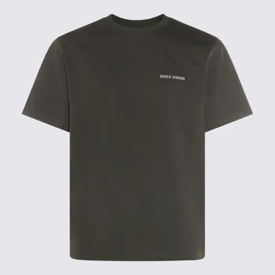 Daily Paper Black Cotton T-shirt In Gray