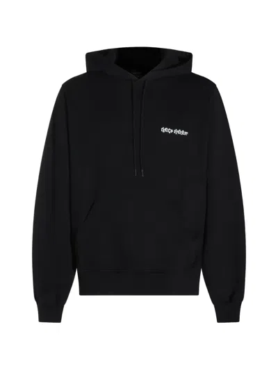 Daily Paper Black Wish Plant Shield Graphic-print Drawstring Hoodie