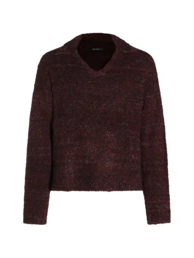 Daily Paper Bouclé V-neck Sweater In Brown