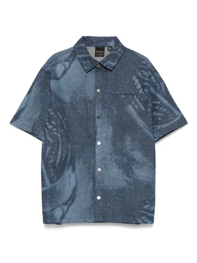 Daily Paper Braids Denim Shirt In Blue