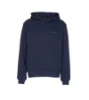 Daily Paper Candle Label Kangaroo-pocket Print Hoodie In Blue