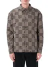 Daily Paper Check-patterned Shirt In Grau