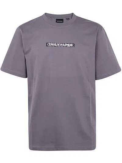 Daily Paper Click Boxy Ss T Shirt In Purple