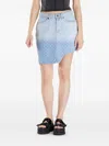 Daily Paper Cotton Mini Skirt In Blue