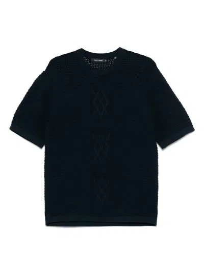 Daily Paper Crochet T-shirt In Blue