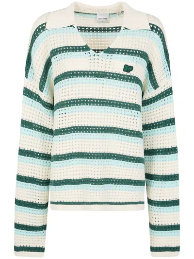 Daily Paper Striped Knitted Top In Multi