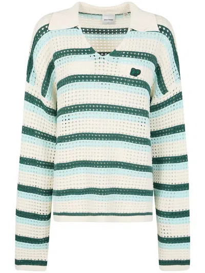 Daily Paper Striped Knitted Top In Multi