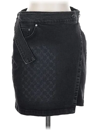 Daily Paper Denim Skirt In Black