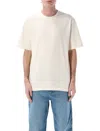 Daily Paper Tshirt Script Logo In Gardenia Ecru