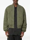 Daily Paper Embroidered Bomber Jacket In Green